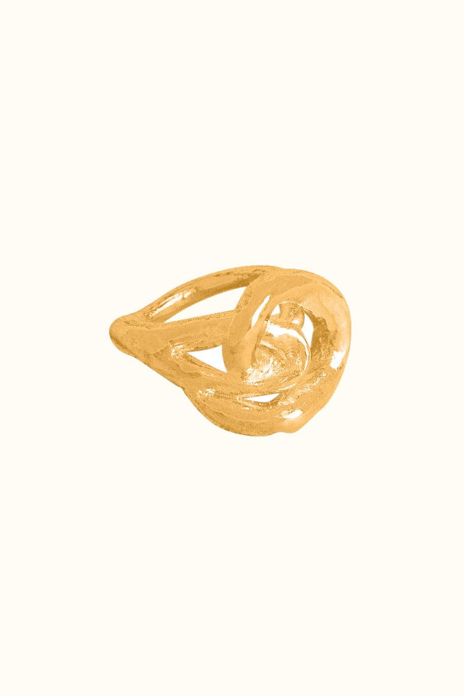 Gold Vermeil Classic Cocktail Ring 001 | Sample