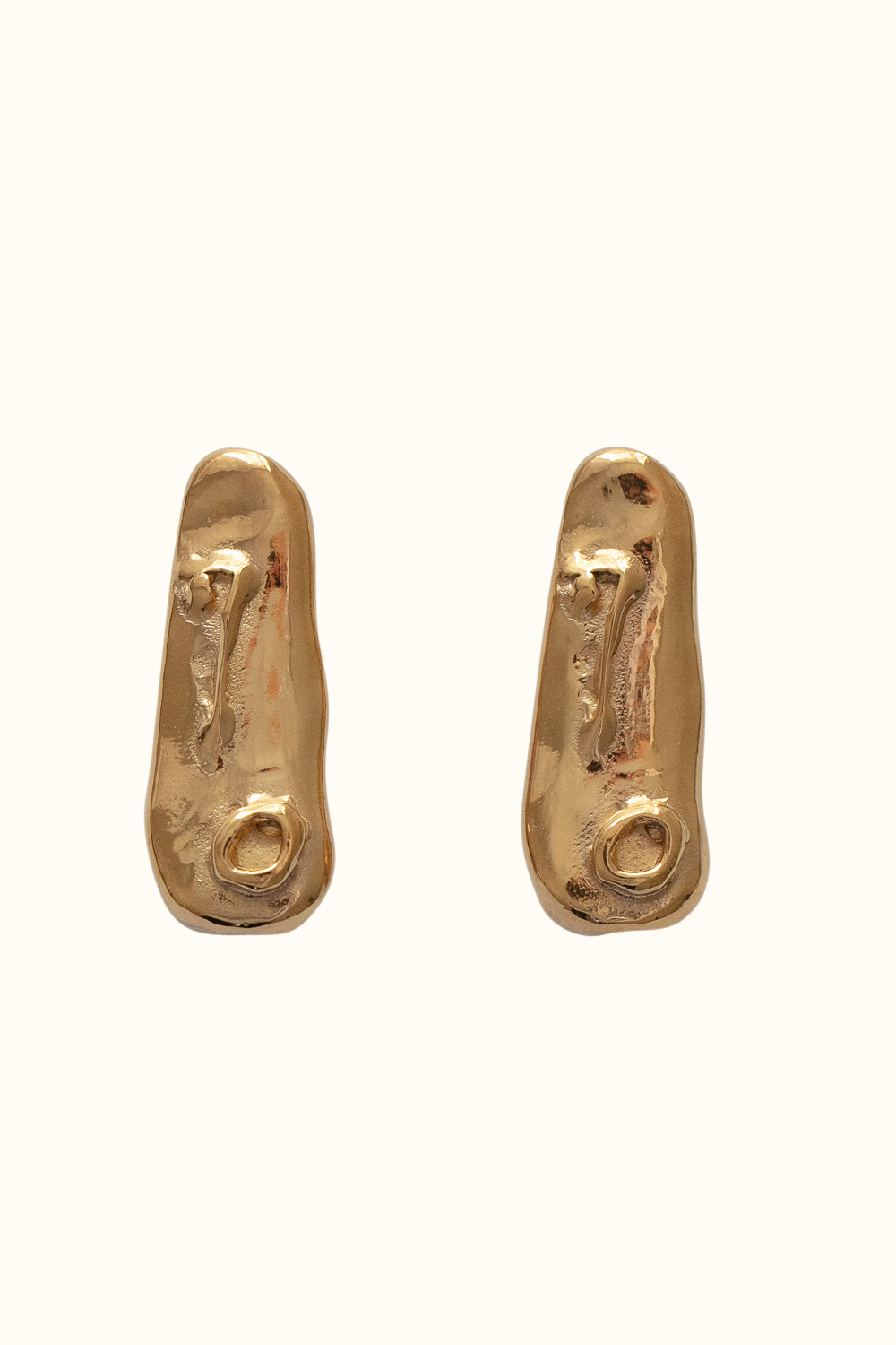 Gold Vermeil Visage Earrings 08 | Sample