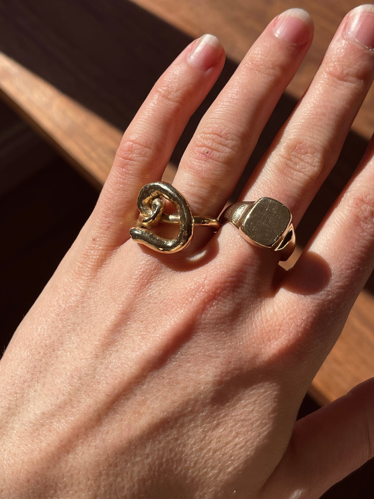 Gold Vermeil Classic Cocktail Ring 001 | Sample